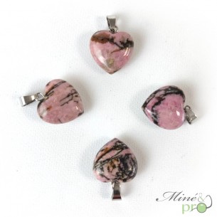 Rhodonite - pendentif en forme de coeur 1,5cm