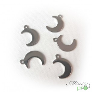 Lune en acier inoxydable 15mm - lot de 5