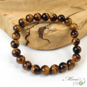 Bracelet Oeil de tigre A+ en perles 8mm