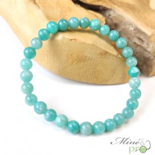 Bracelet Amazonite USA en perles 6mm