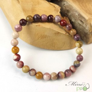 Bracelet Jaspe Mokaite A en perles 6mm