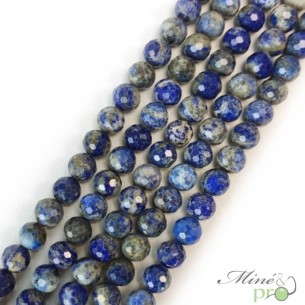 Lapis lazuli en perles facettées 8mm - fil complet