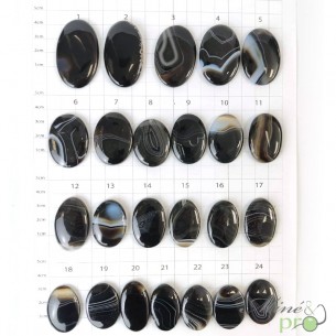 Onyx, Agate à bande- cabochons