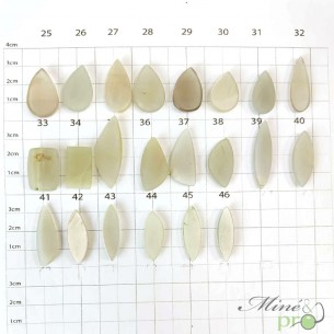 Pierre de lune blanche - cabochons