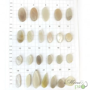 Pierre de lune blanche - cabochons