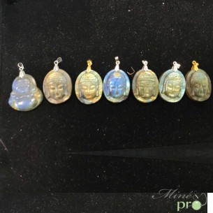 Labradorite Bouddha - cabochons