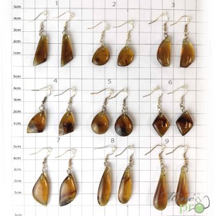 Boucles d'oreilles - Ambre