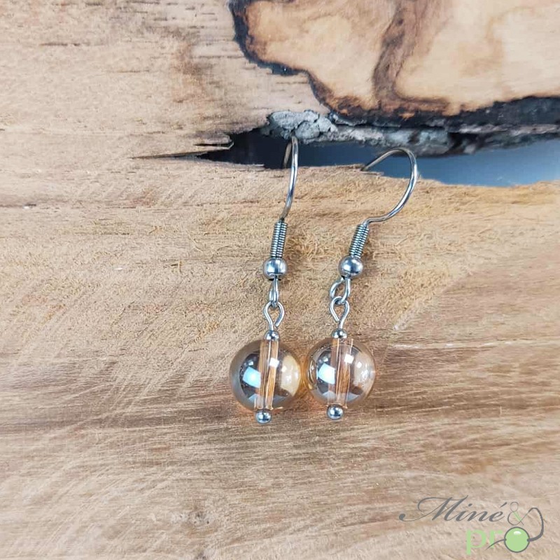 Boucles d'oreilles - aqua aura sunset