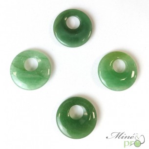 Aventurine verte - donut décentré 3cm