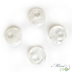 Cristal de roche A - donut décentré 2,5cm