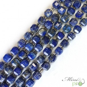 Lapis lazuli en perles "carré" 7mm - fil complet