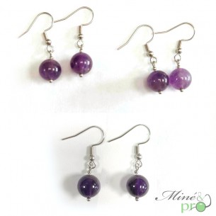 Boucles d'oreilles - Améthyste