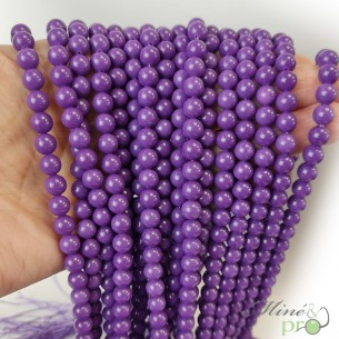 Phosphosiderite AA en perles rondes 6mm - fil complet