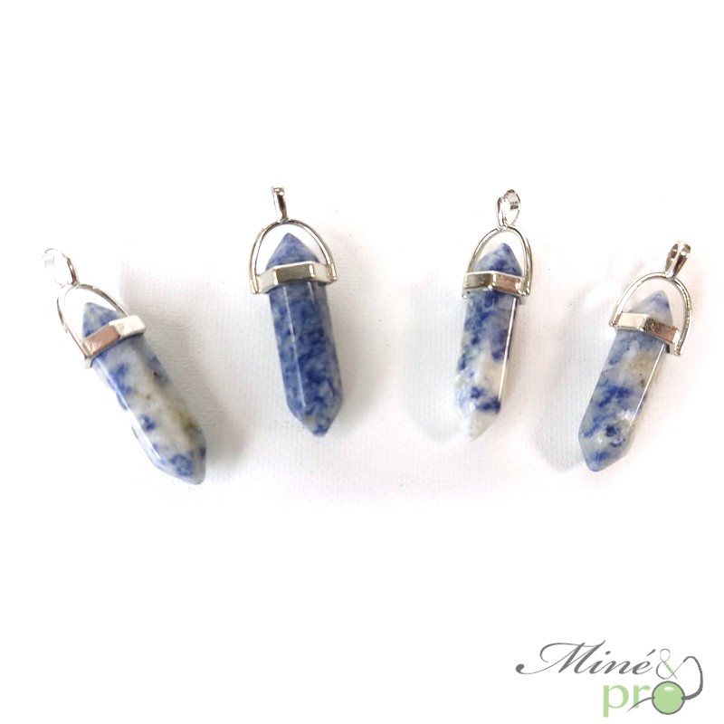 Sodalite - pendentif pointe 3cm