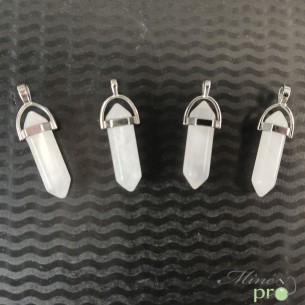 Cristal de roche - pendentif pointe 3cm