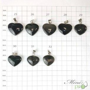 Obsidienne Oeil Celeste - pendentif cerclé