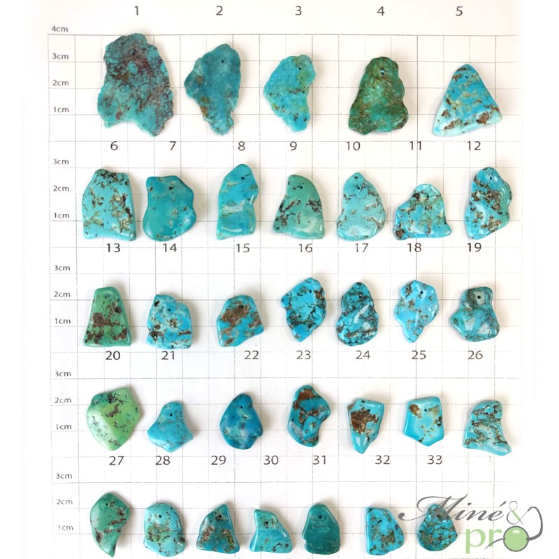 Turquoise véritable - pendentifs - grossiste en pendentifs en pierres naturelles
