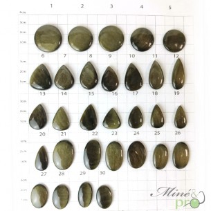 Obsidienne dorée - cabochons