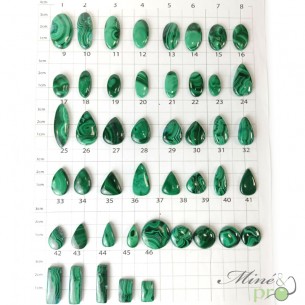 Malachite - cabochons en pierres naturelles - grossiste en cabochons