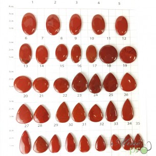 Jaspe rouge - cabochons