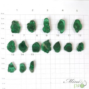Malachite - cabochons de formes ovale - grossiste en pierre naturelle