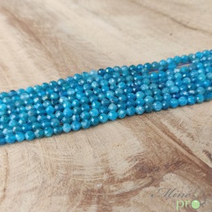 Apatite A+ en perles facettées 4mm - fil complet