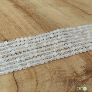 Péristérite AA en perles facettées 4mm - fil complet