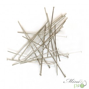 Clous à boucles d'oreilles en acier inoxydable 50mm - lot de 30