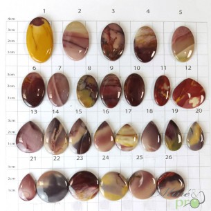 Jaspe mokaite - cabochons