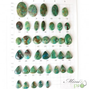 Chrysocolle A - cabochons