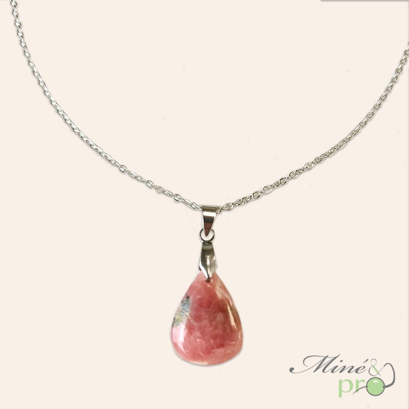 Rhodochrosite - grossiste en pendentifs pierres naturelles