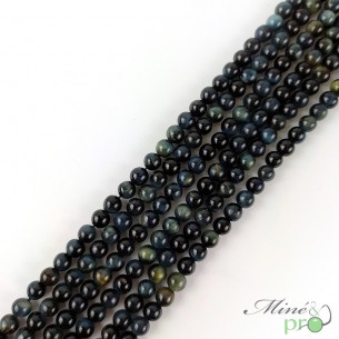 Oeil de faucon AAA en perles rondes 6mm - fil complet