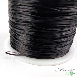 Bobine fil élastique multibrins noir 0.8mm