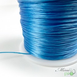 1 bobine 6m fil élastique bleu foncé diamètre 0,8mm pour bracelet (fil130)  - Un grand marché