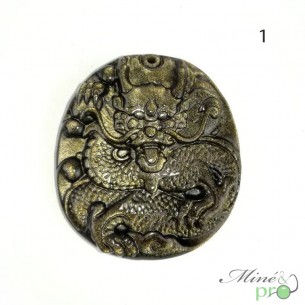 Geocoin Dragon Traçable - Bronze, édition Régulière, Activée, état Excellent