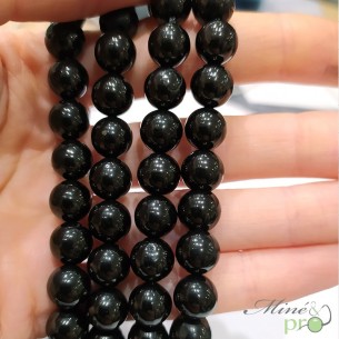 Jais en perles rondes 8mm - fil complet