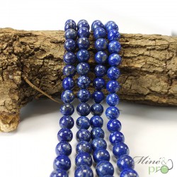 Lapis lazuli A en perles rondes 10mm - fil complet