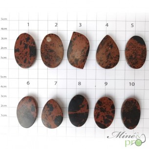 Obsidienne Mahogany (acajou) - cabochons