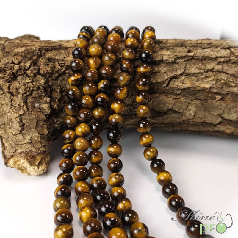 Perles En œil De Tigre Naturel - Rondes à Facettes, 2mm à 10mm - Pour Création Bijoux - Neuf Sans Emballage