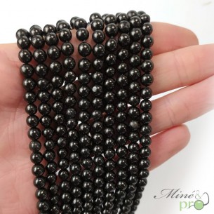 Jais en perles rondes 4mm - fil complet
