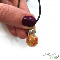 Opale - pendentif fiole