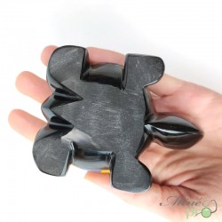 Obsidienne noire - tortue 10 cm