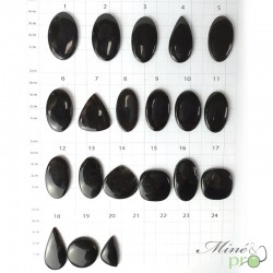 Obsidienne Midnight lace - cabochons