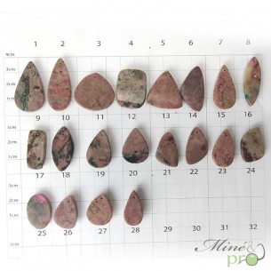 Cobaltocalcite - cabochons percés