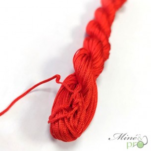 Fil Nylon tressé 1mm - rouge