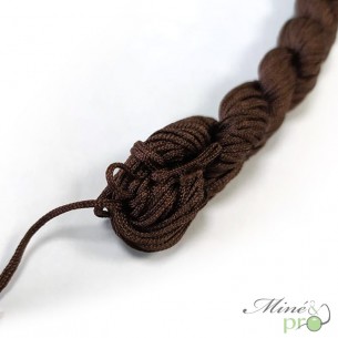 Fil Nylon tressé 1mm - marron