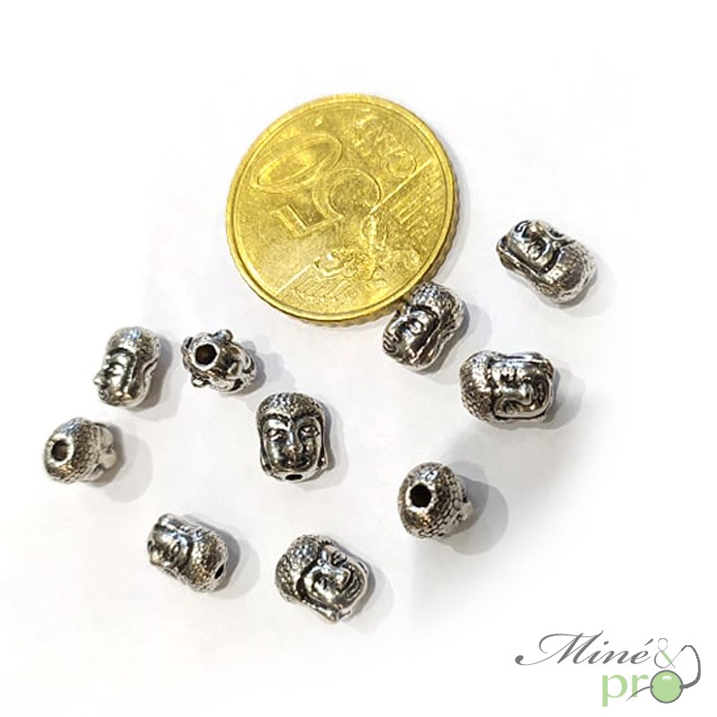Lot De 5 Perles Breloques Pendentifs - Noeud En Métal Argenté Vieilli - Fantaisie