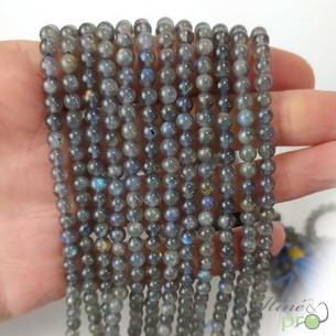 Labradorite AA en perles rondes 4mm - fil complet