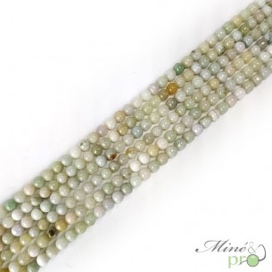 Jadeite en perles rondes 6mm - fil complet