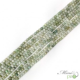 Jadeite en perles rondes 4mm - fil complet